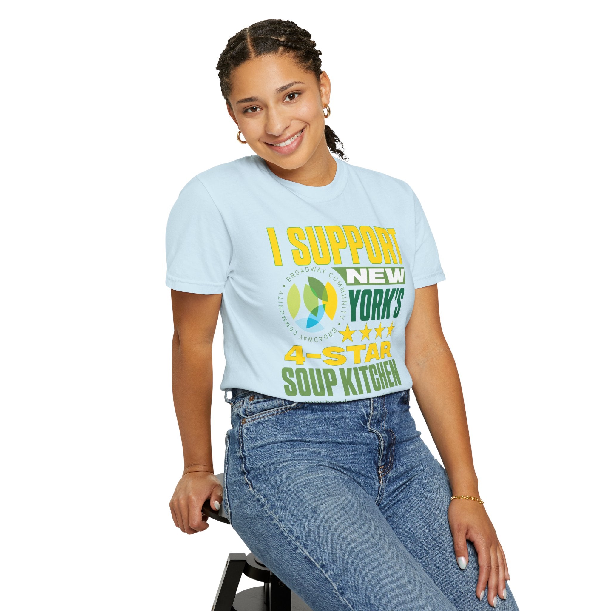 4-Star Soup Kitchen Light Blue T-Shirt - Broadway Community Collection